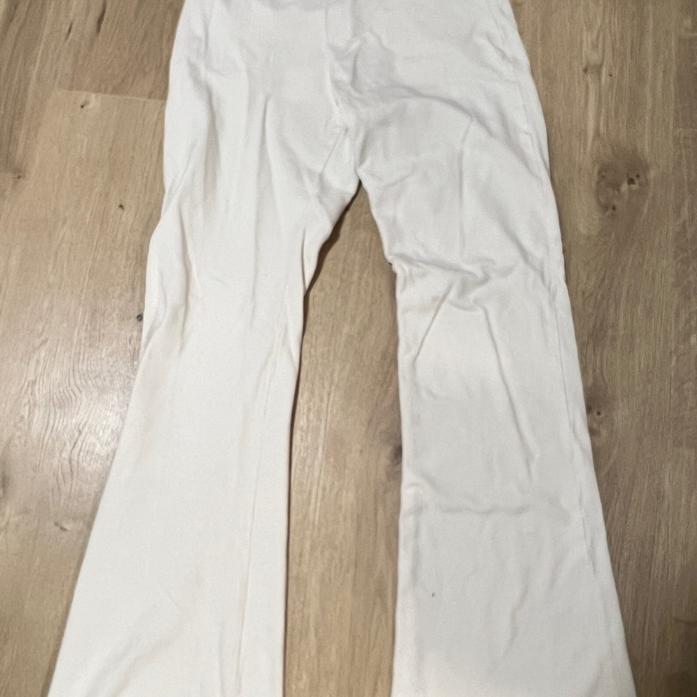 White Flared Pants